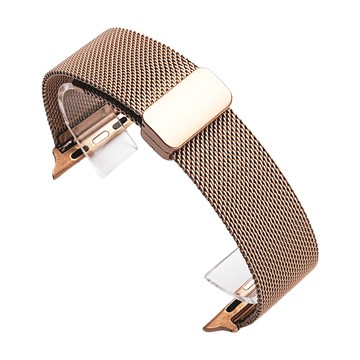 蘋果錶帶 米蘭不鏽鋼  玫瑰金色  iwatch38/40/41mm  1條