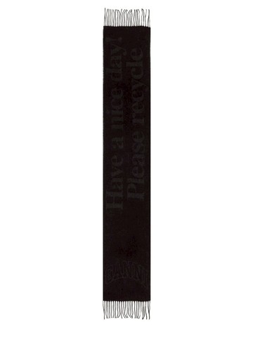 Ganni Scarf With Logo