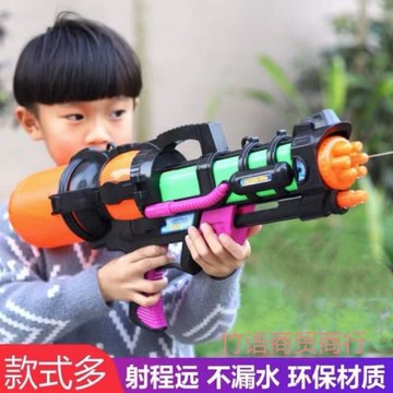 大號兒童呲水噴水槍玩具高壓抽拉大容量成人男孩背包滋打水仗神器