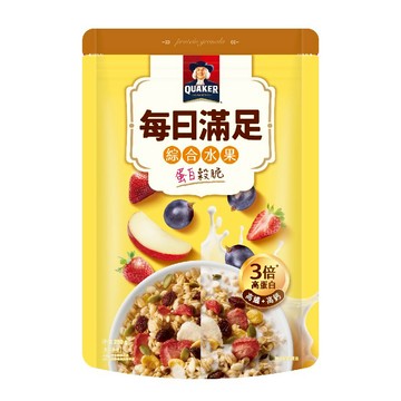 [家速配]桂格每日滿足蛋白穀脆-綜合水果250g
