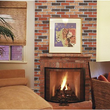 自黏式仿混合磚牆貼45x10M