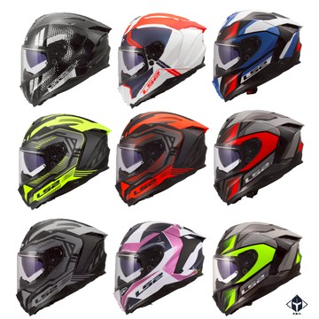 LS2 安全帽 FF817 CHALLENGER II 彩繪 多色可選 玻纖複合材質 金屬插扣 內墨鏡 全拆洗 全罩