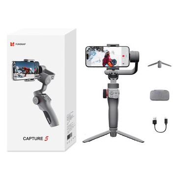 Funsnap 逗映Capture5 智能ai追蹤三軸穩定器 手機雲台 360°無限位