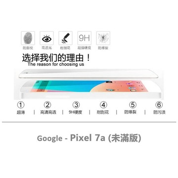 【嚴選外框】 GOOGLE PIXEL 7a 半版玻璃貼 未滿版 半版 不滿版 玻璃貼 9H 鋼化膜 保護貼 鋼化玻璃