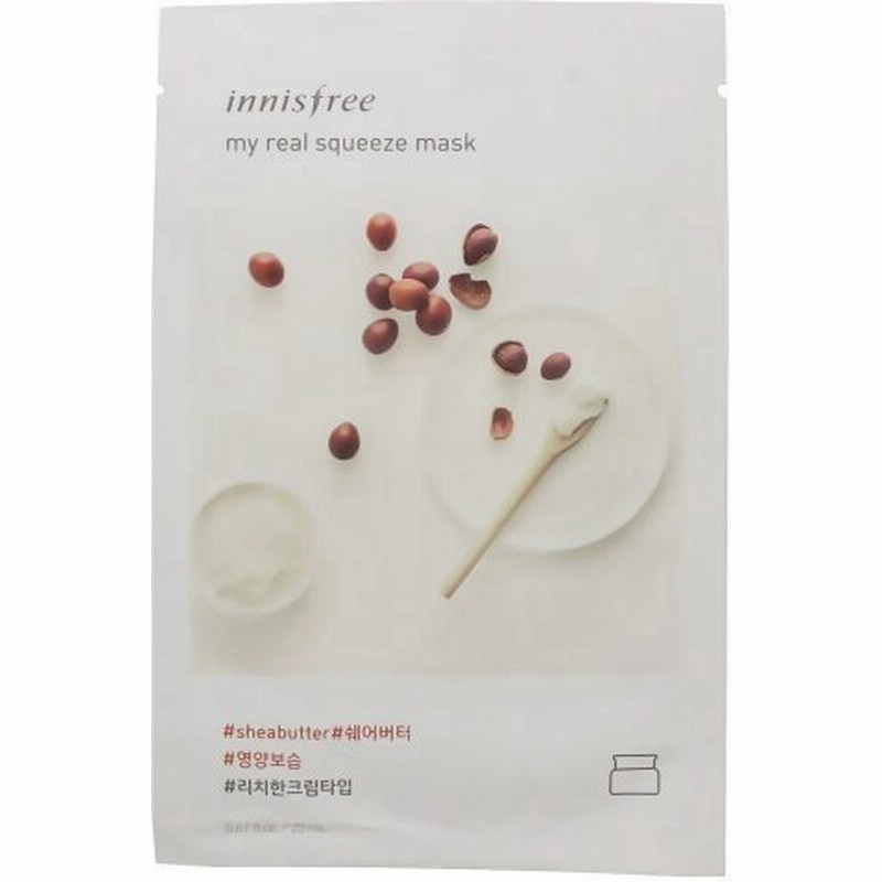 イニスフリー マイリアル スクイーズ マスク シアバター 1枚入 ml シートマスク 通販 Lineポイント最大0 5 Get Lineショッピング