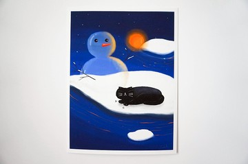 NIGHT FLOWS #3 | 原創插畫藝術微噴裝飾畫