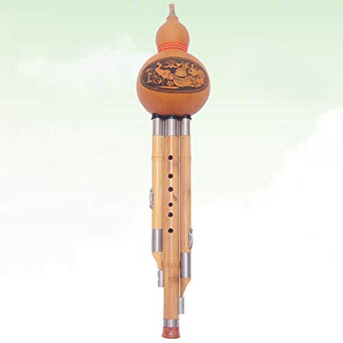 HEALLILY Chinese Handmade Hulusi Bamboo Gourd Cucurbit Flute Ethnic  並行輸入