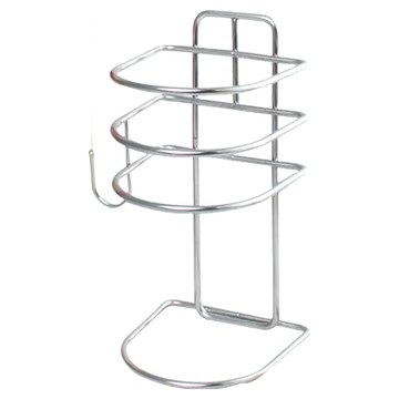 不鏽鋼吹風機架 10x9.5x18.5cm 附透明無痕掛勾 台灣製  1個