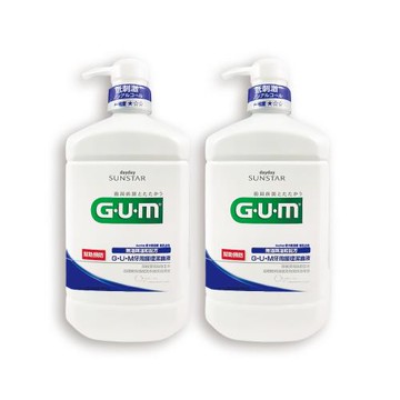 (2瓶超值組)日本SUNSTAR三詩達-GUM牙周護理潔齒液漱口水960ml/按壓瓶-草本薄荷(CPC抑制牙漬溫和口感護齒齦,持久清新防口腔異味)