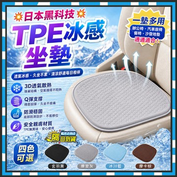 隔日達【瞬間降溫x3D釋壓】夏日療癒系 TPE冰感坐墊 冰感豆豆坐墊 汽車凝膠坐墊 辦公室椅墊 涼感坐墊 冰涼坐墊冰涼墊