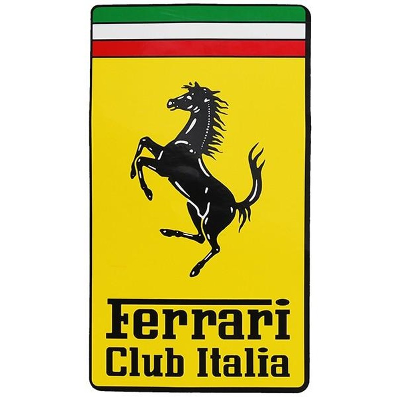 フェラーリ Ferrari Club Italiaエンブレムステッカー(XL) 通販 LINE