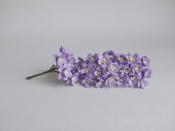 紙花，50朵。小櫻花用品，2公分。紫色。