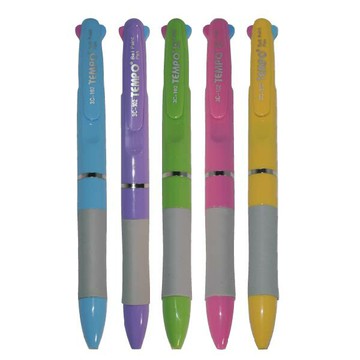 節奏 TEMPO  粉彩 三色 原子筆 0.7mm 顏色隨機 30支 / 筒  3C-102