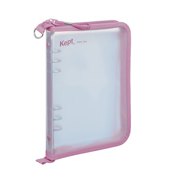 Raymay 6孔內頁多用收納夾  A5 size  refill file  附筆套  桃色  1本