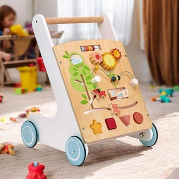 【美國 Mentari】陽光寶貝學步車(木製教具/認知發展)