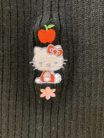 【震撼精品百貨】Hello Kitty 凱蒂貓~三麗鷗 KITTY厚褲襪--黑#00371