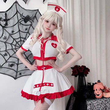 新品1133【(◕∀◕✿)日系甜美護士服】隔日到貨 cosplay服裝 護士服角色扮演 萬聖節服裝 護士裝 角色扮演服