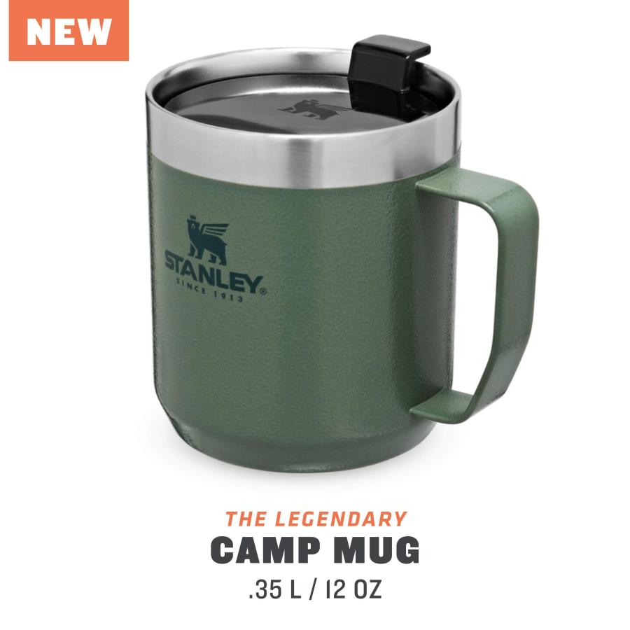 Stanley Classic Legendary Vacuum Insulated Tumbler-Stainless Steel Camp Mug, Count Hammertone Green