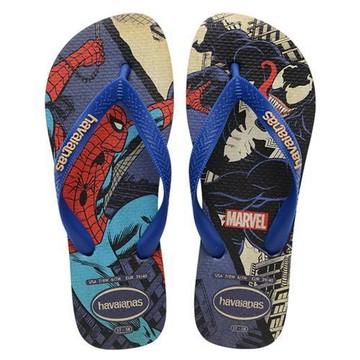 Havaianas 哈瓦仕 夾腳拖鞋 男鞋 人字拖 蜘蛛人 漫威 復仇者聯盟 藍 4147012-2711