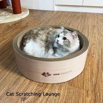 寵物必備🐾 田田猫超大号圆形猫抓板耐用耐抓猫玩具一体猫窝不易掉屑猫咪用品