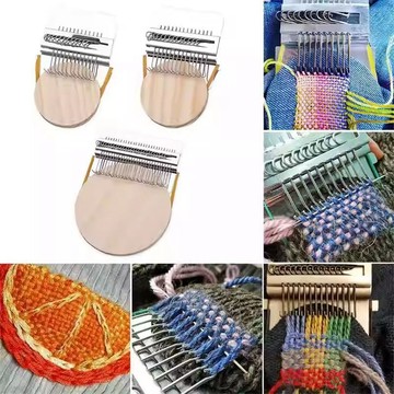 ⚡臺灣出貨⚡新款小型編織機工具 DARNING 手工個性編織機迷你版織布機紡 衣服修補工具 手工補衣服