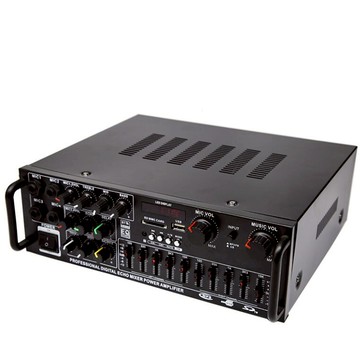 現貨功放機擴大器擴大機藍牙遙控播放機家用卡拉OK喇叭110V