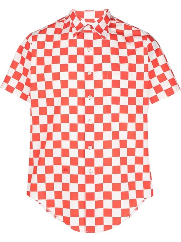 ERL - checked cotton shirt - men - Cotton - S - Red