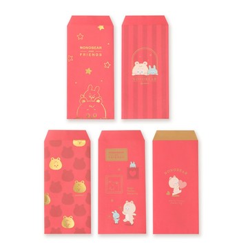 Nono Bear紅包袋五入組 Norns Original Design Nono熊週邊