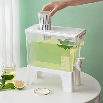 Artist精選 涼夏大容量附龍頭冷水壺3.5L-附底座(飲料壺/飲料桶)(MF0554)