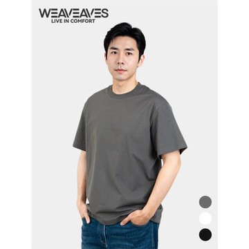 織荊鳥 | 重磅寬松索羅娜涼感速干落肩男士短袖T恤2025夏季純色