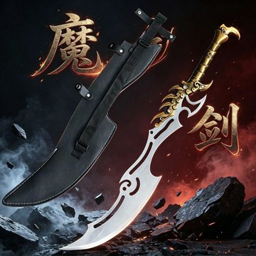 ⭐全場免運⭐龍泉鍛打大刀牛尾戶外刀劍高錳鋼一體手工紅軍武術防身冷兵未開刃