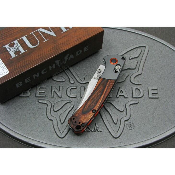 ベンチメイド #15085-2 Mini Crooked River ミニ クルックド リバー ウッド 折り畳みナイフ BENCHMADE 日本正規品