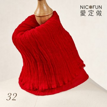 NicoFun 愛定做 花果系33 亮桔柳葉絲 百搭圍脖 圍巾 100%桑蠶絲 真絲％silk四季圍脖 圍巾 領巾 髮帶