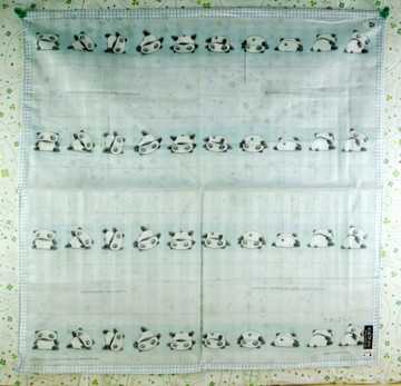 【震撼精品百貨】たれぱんだ_趴趴熊~絲巾-藍四排