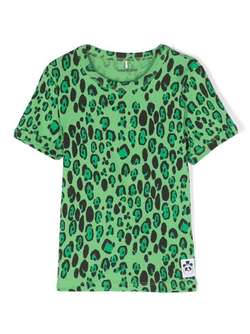 Mini Rodini - animal-print organic cotton T-shirt - kids - Organic Cotton - 116-122 - Green