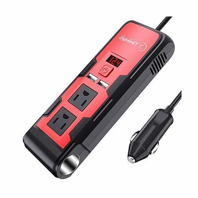 高価値 コンバーター 車内 Lst 12v Usb給電2口 車載充電器 Ac100vコンセント電源2口 300w カーインバーター 修正正弦波 アクセサリー Dc12vをac100vに交換 35 Off