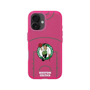 iPhone 16 Clear 粉漾桃 - NBA - 球場系列-波士頓塞爾提克 Boston Celtics - Court