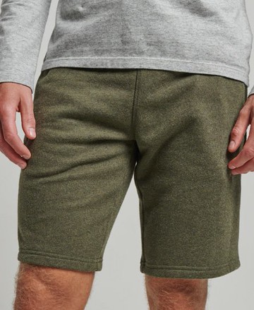 Superdry Men's Men's Vintage Logo Embroidered Jersey Shorts Khaki / Olive Marl - Size: Xxl
