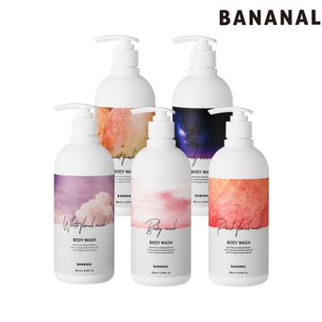 【BANANAL】韓國植物萃取香氛沐浴乳500ml(水潤保濕/玻尿酸/透明膠狀質地)