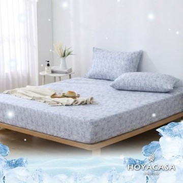 HOYACASA ICEBABY極凍涼感素色冰寶床包枕套組2.0-單人/雙人/加大 (多款任選)