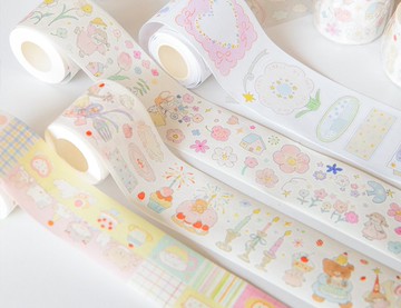 vol.8【花園裡的甜品店】可愛治癒系列 和紙pet膠帶/鹽系/切膜