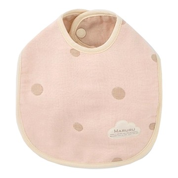 MARURU 五層紗口水圍兜  嬰兒粉  1入  1個