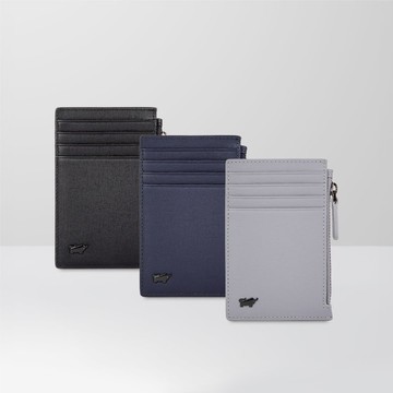 【免費升級送禮包裝】維克多-E 拉鍊零錢袋卡夾-三色/BF570-154