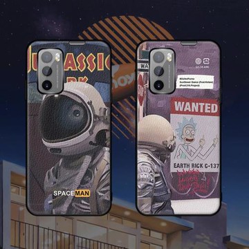 適用于lg wing手機殼個性創意太空人時尚皮紋保護套LG Wing新款潮流男防摔輕薄5g全包軟邊外殼簡約女網紅lg