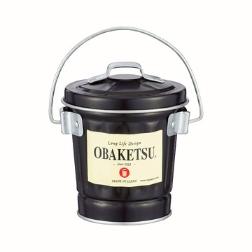 日本 OBAKETSU 手工製多功能迷你桶 0.35L(兩入組)黑色兩入組