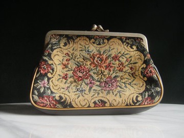 輝煌年代 OLD ERA _早期二手歐洲緹花布手拿包