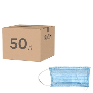 大成 醫療級成人口罩 17.5 x 9.5cm  天空藍  50片  1盒