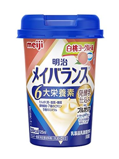 メイバランスミニカップ 白桃ヨーグルト味 125ML12本 明治