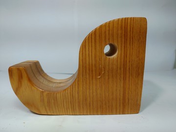 台灣檜木大象造形手機置放座名片座B