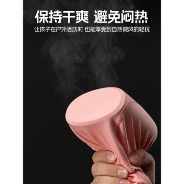 洛克兄弟兒童抓絨頭套保暖面罩騎行滑雪帽護臉圍脖親子防寒風冬季